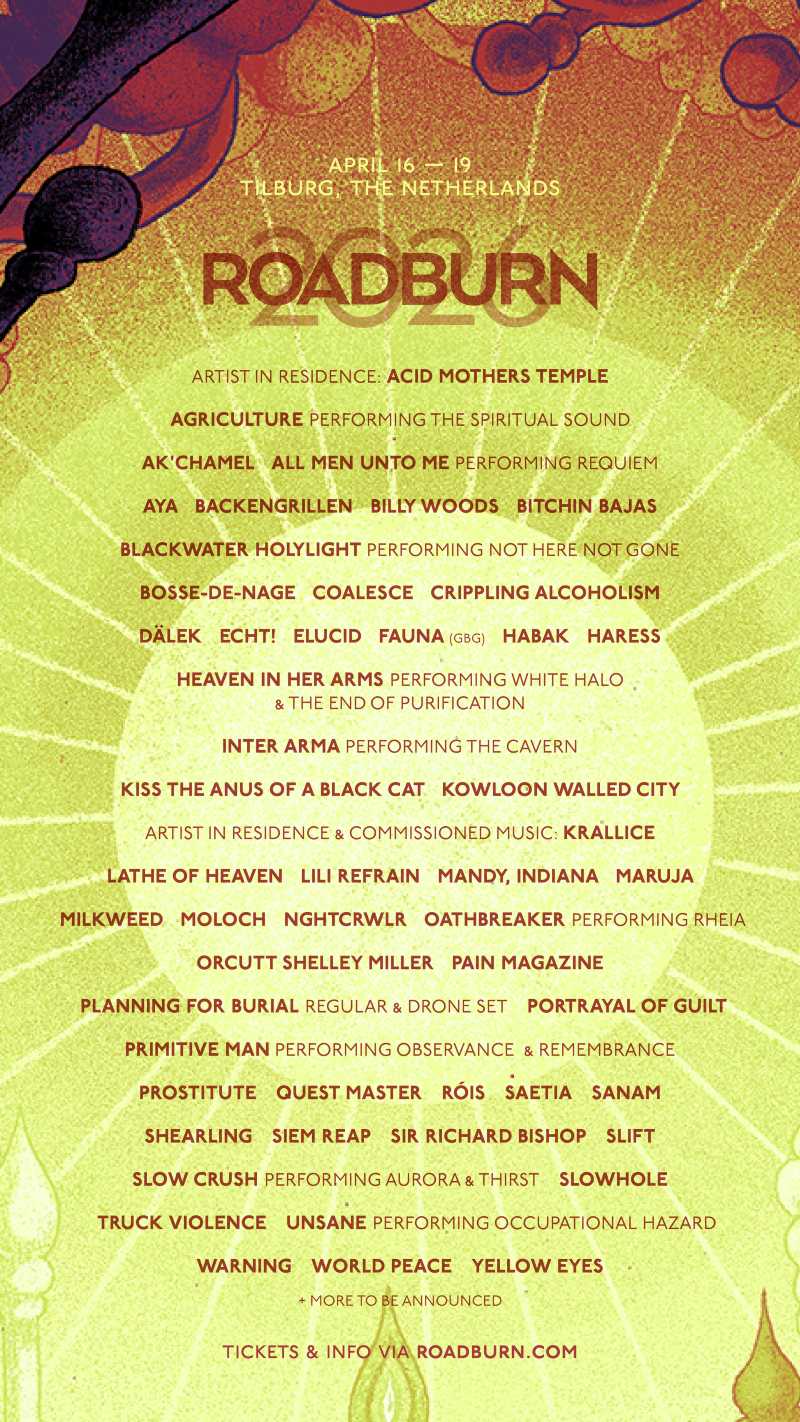 Confirmaciones del Roadburn festival 2026