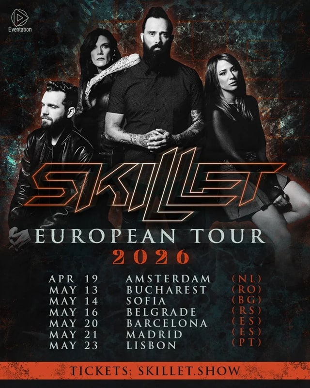 La famosa banda Skillet girará por España en 2026