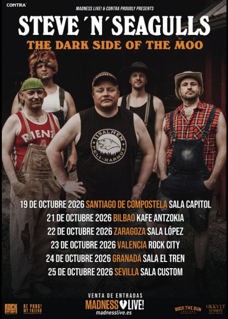 Steve N Seagulls nos traerá su «The Dark Side Of The Moo» en 2026