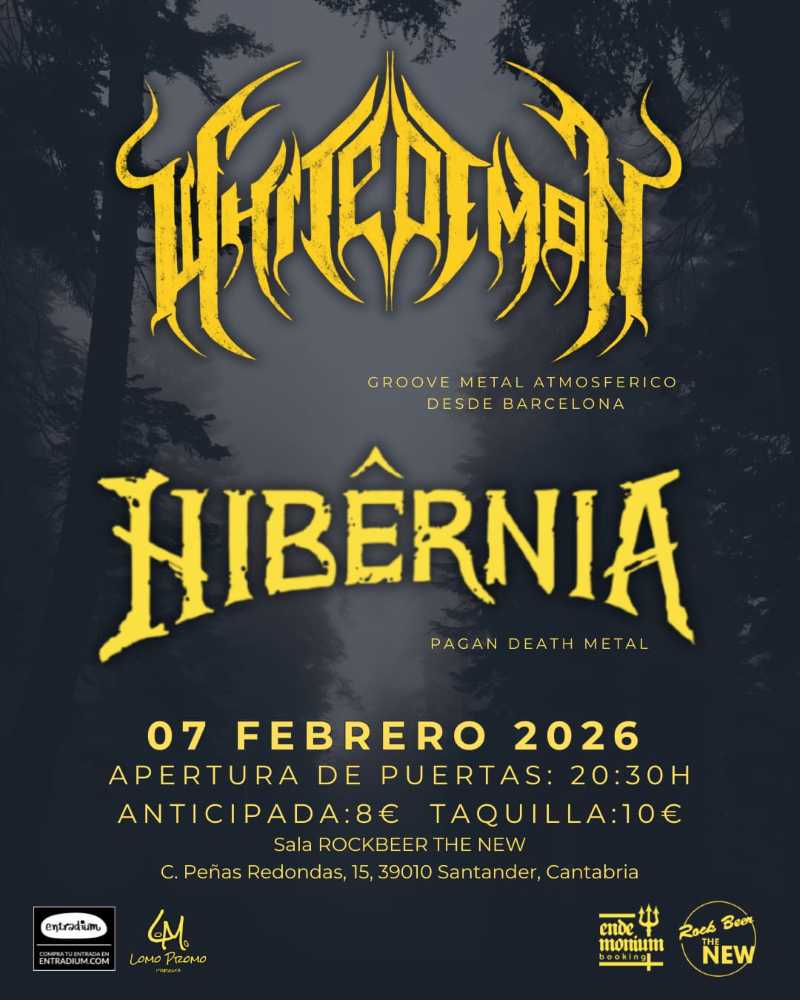 Whitedemon se presentan en Santander el 7 de febrero junto con Hibernia