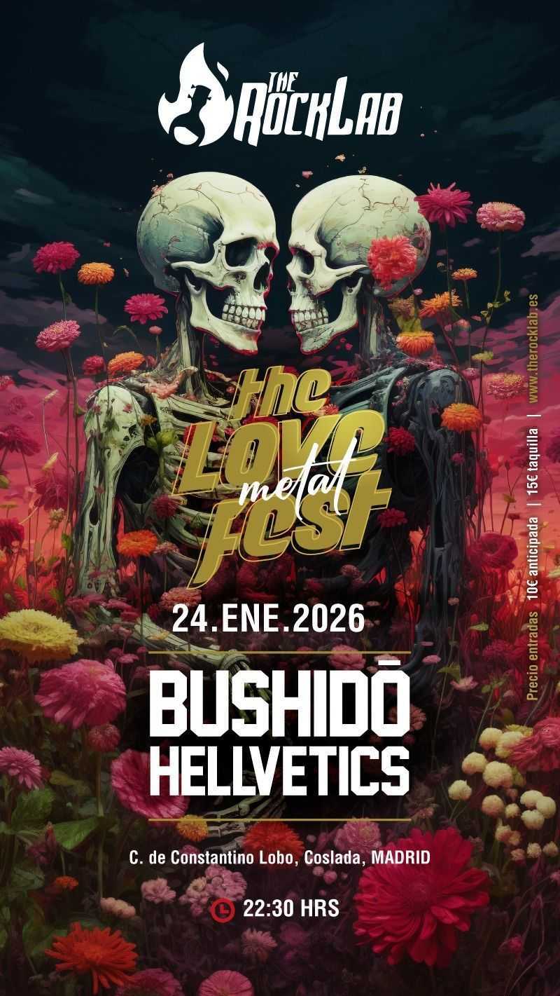 Bushido y Hellvetics juntos en el The Love Metal Fest de Coslada (Madrid)