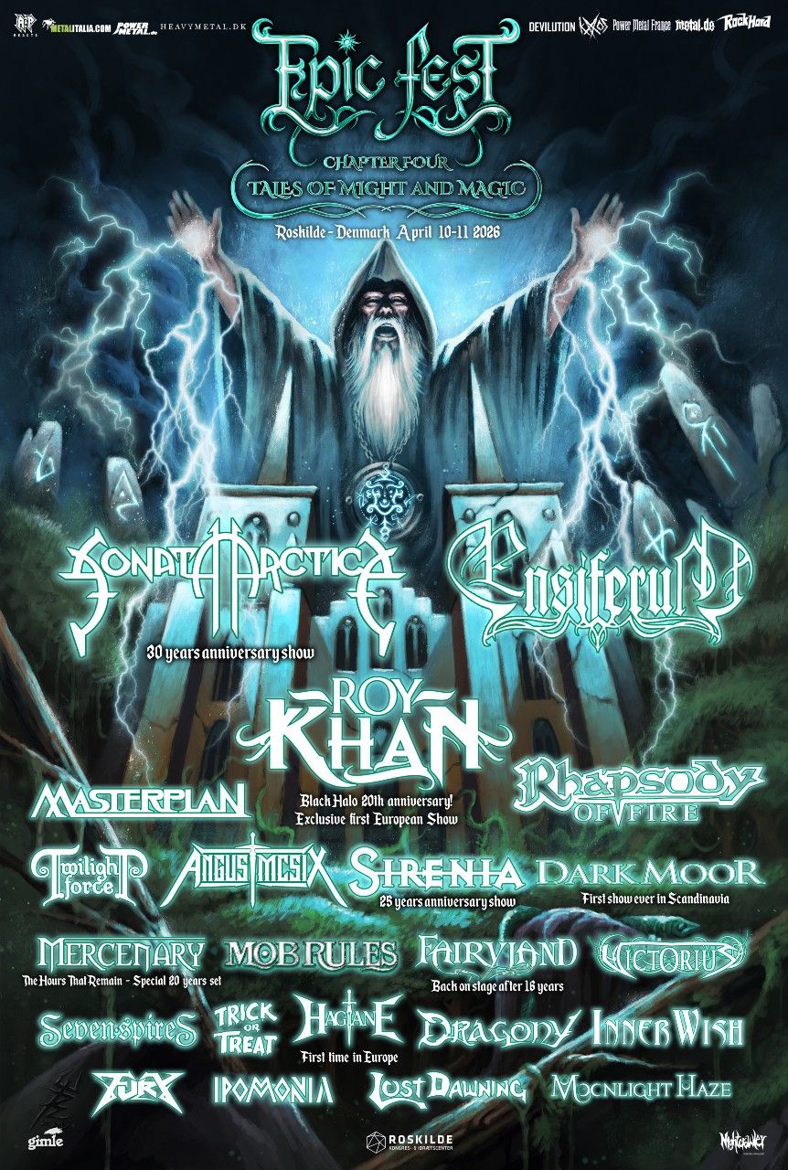 Roy Khan clausurará el Epic Fest de Dinamarca en el escenario principal el 11 de abril con un espectáculo especial