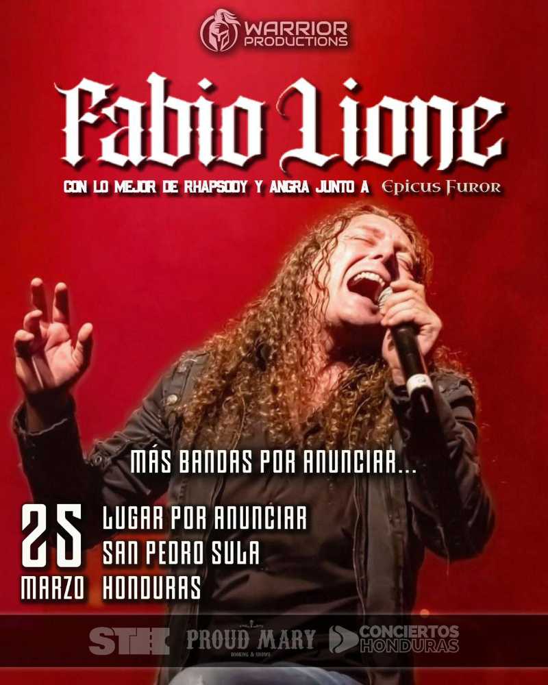 Fabio Lione, Tierra Santa y Kabrönes juntos en concierto en S. Pedro Sula (Honduras)