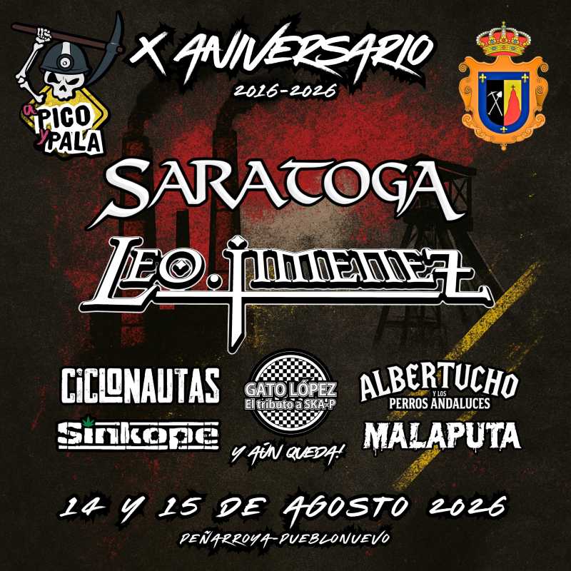 Cartel del X aniversario del Festival A Pico Pala