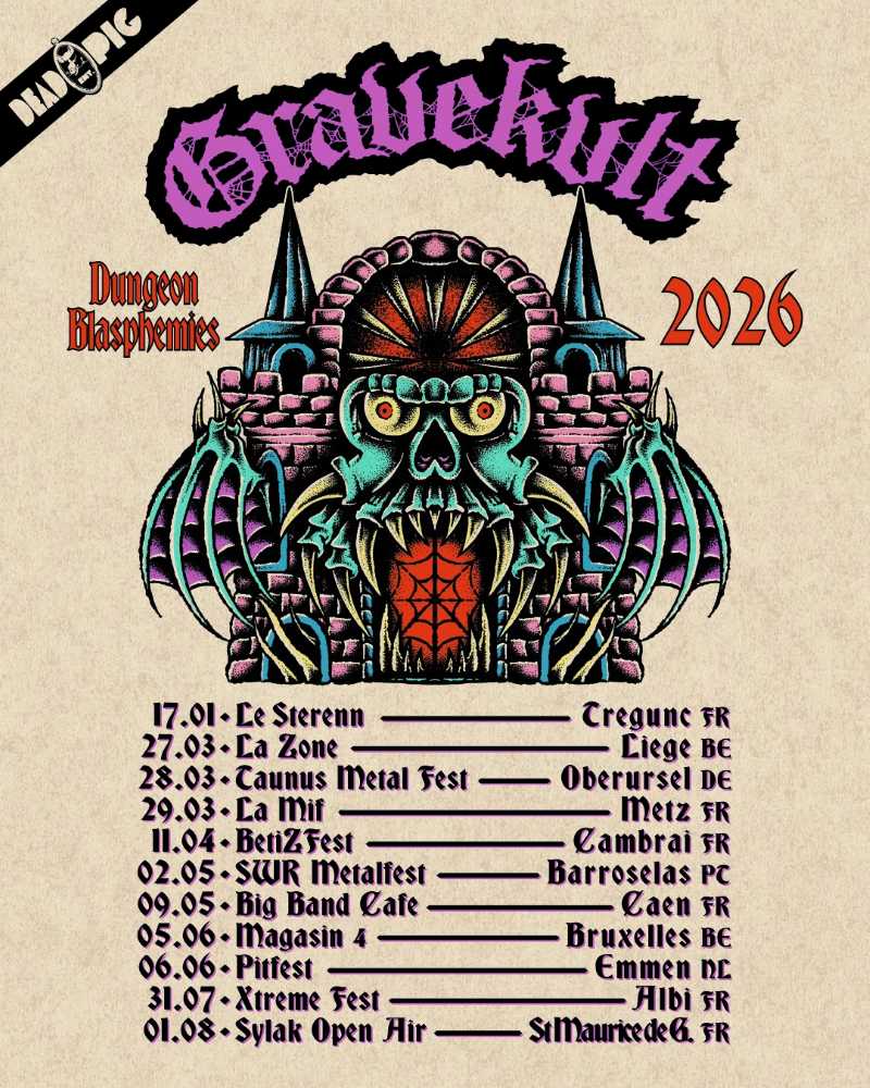 Gravekvlt presenta su “Dungeon Blasphemies 2026” tour