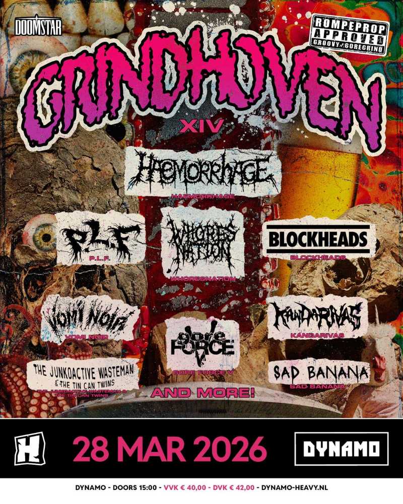 Haemorrhage encabezará en Grindhoven XIV de la Eindhoven (Países Bajos)