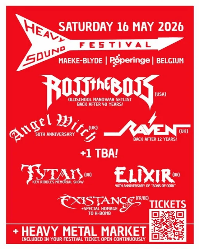 Desvelado el cartel de la nueva edición del Heavy Sound Festival en Bélgica