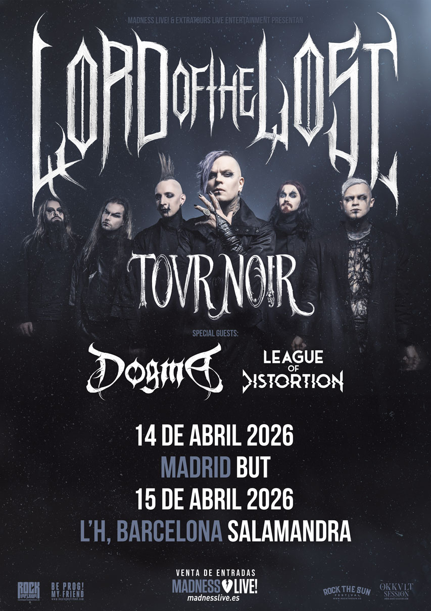 Lord of the Lost se presentará en España junto a Dogma y League of Distortion