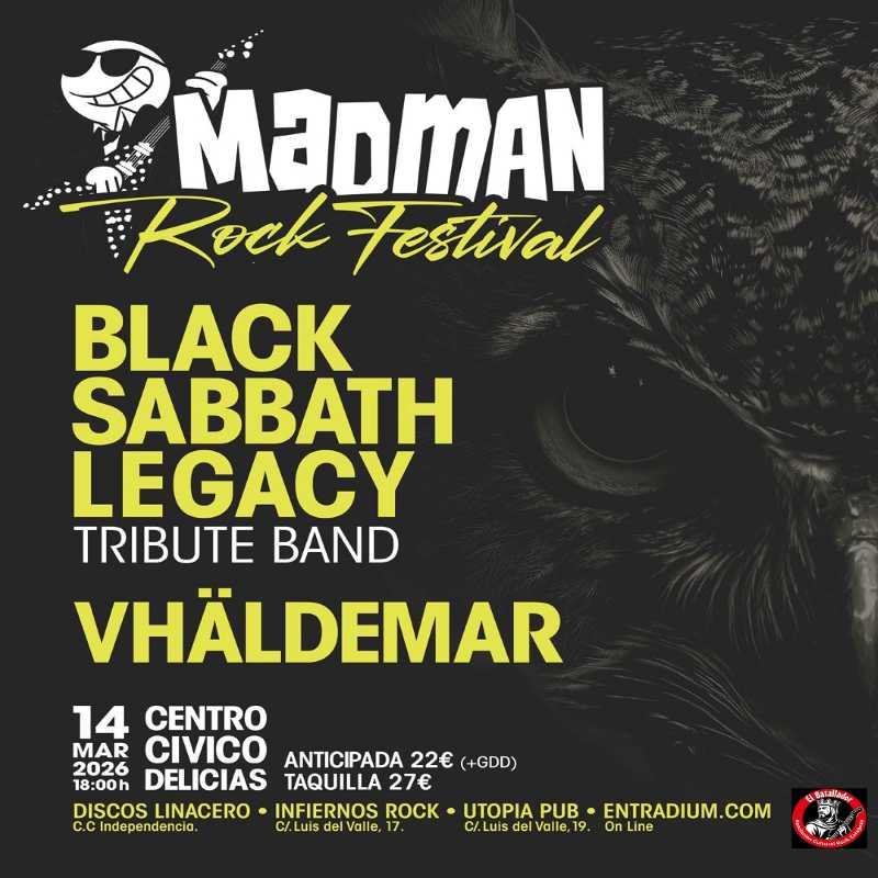 El Madman Rock Festival con Vhäldemar y Black Sabbath Legacy