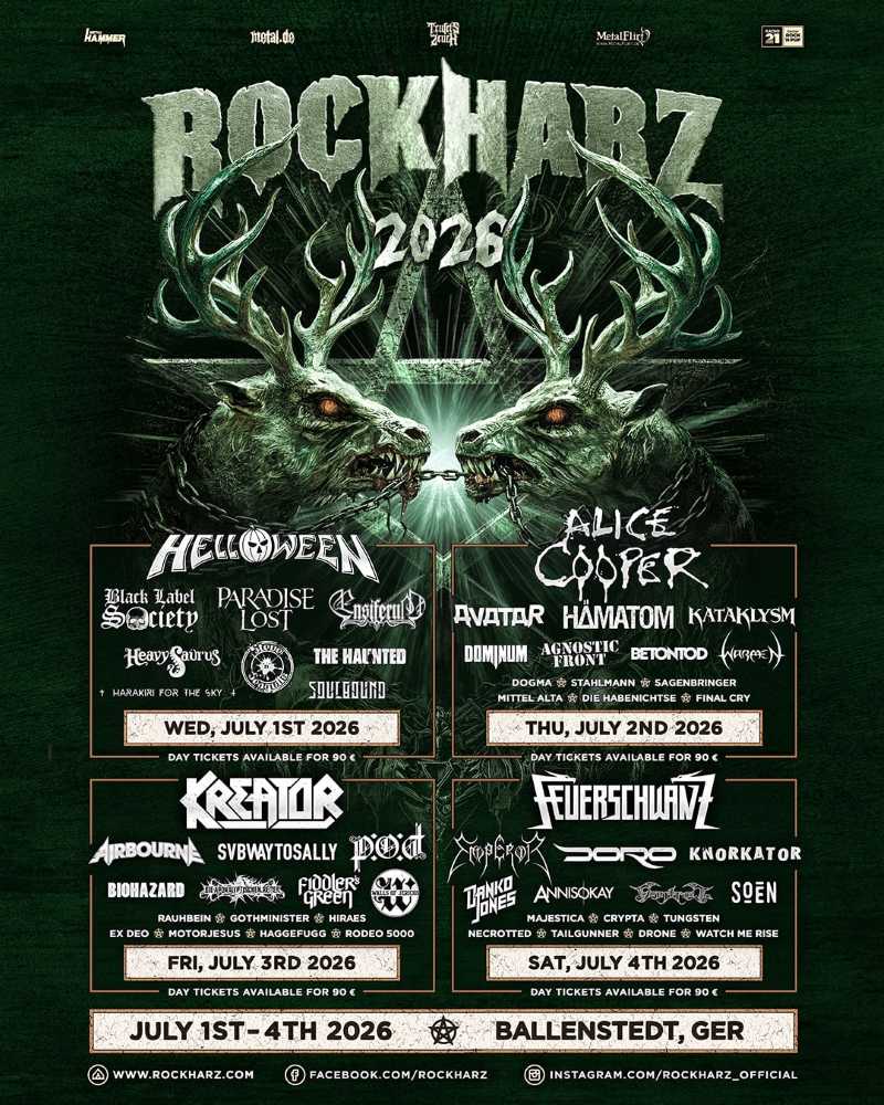 Actualizamos el cartel del Rockharz 2026 de Alemania