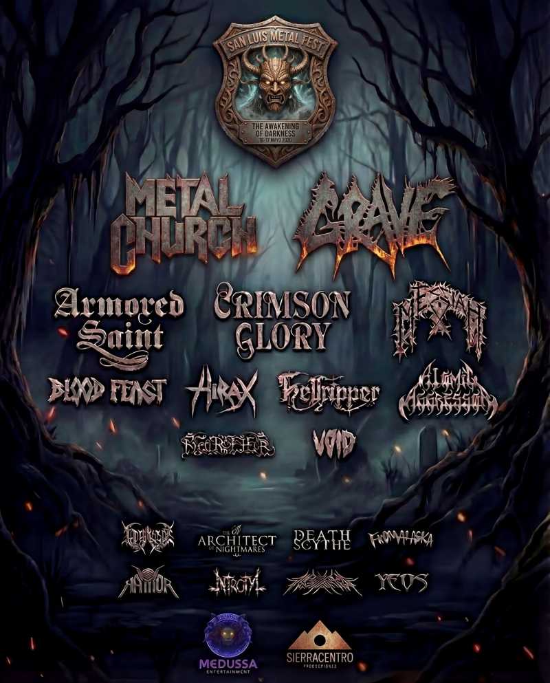 Información del San Luis Metal Fest de México para mayo de 2026