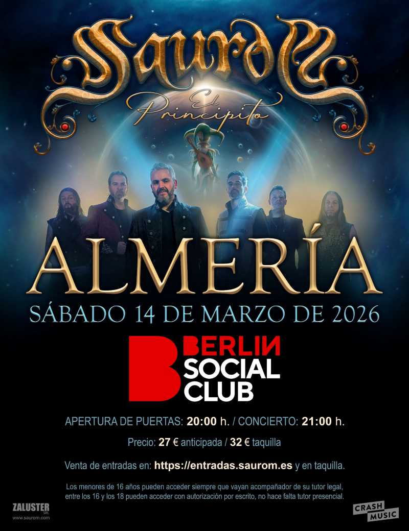 La gira de presentación de «El Principito» de Saurom el 14 de marzo en Almería