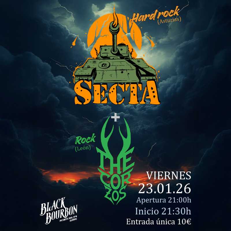 Secta anuncia concierto en León el sábado 23 de enero