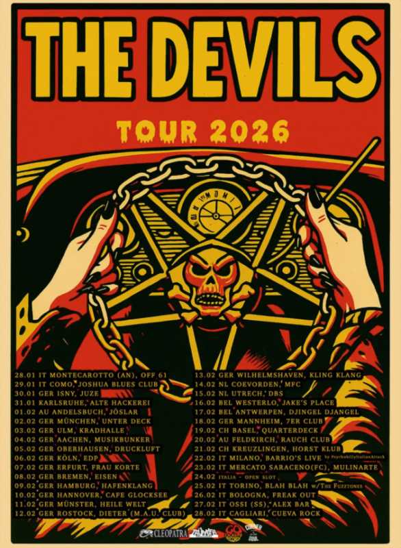 Fechas de la gira europea de los napolitanos The Devils