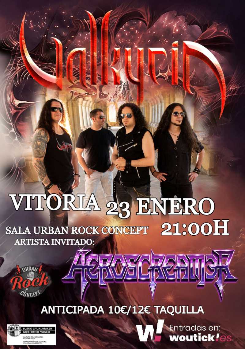 Valkyria vuelve a la Urban Rock Concept en concierto el próximo 23 de enero