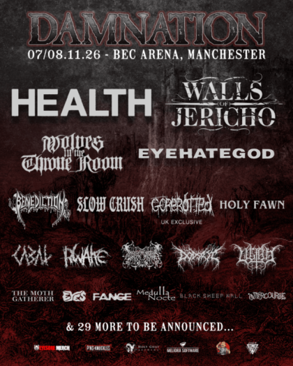 Dos nuevas bandas confirmadas en el Damnation Festival 2026