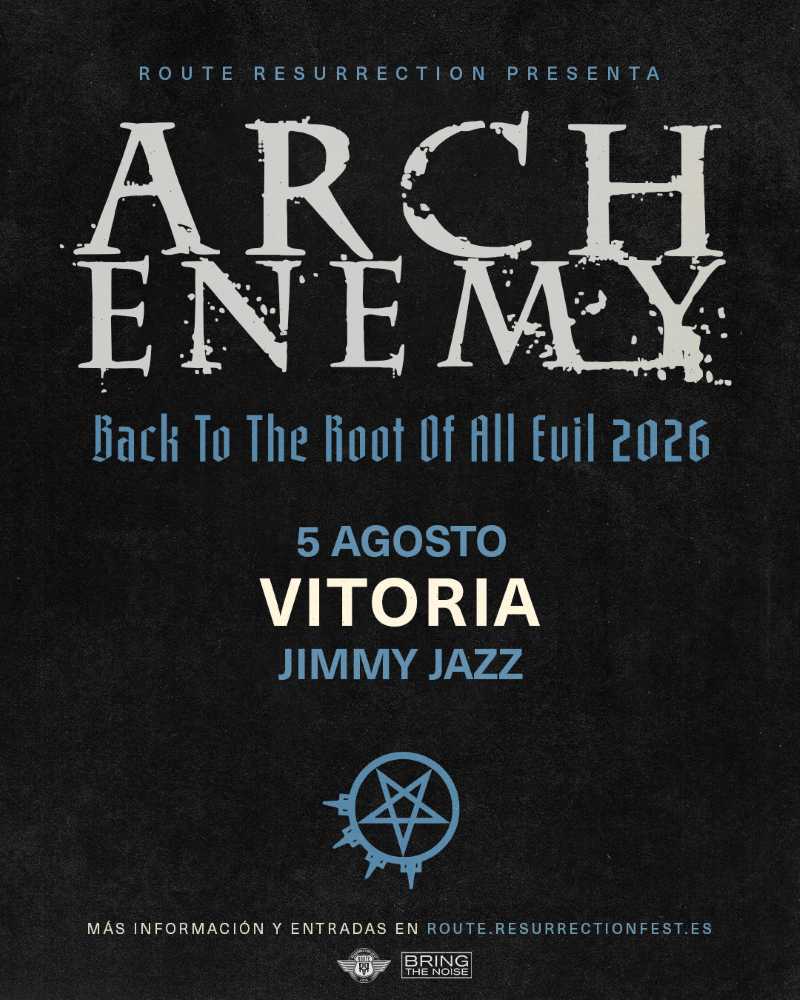 Arch Enemy en concierto en Jimmy Jazz de Vitoria el próximo 5 de agosto