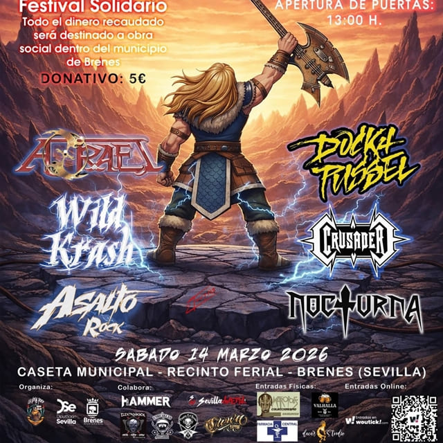 Detalles del festival sevillano solidario «Brenes Winter Fest» que se celebrará en marzo