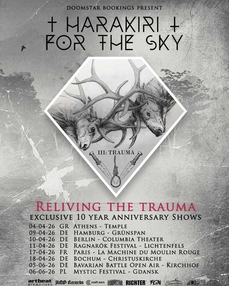 Harakiri For The Sky anuncia más fechas de su gira “Reliving The Trauma”