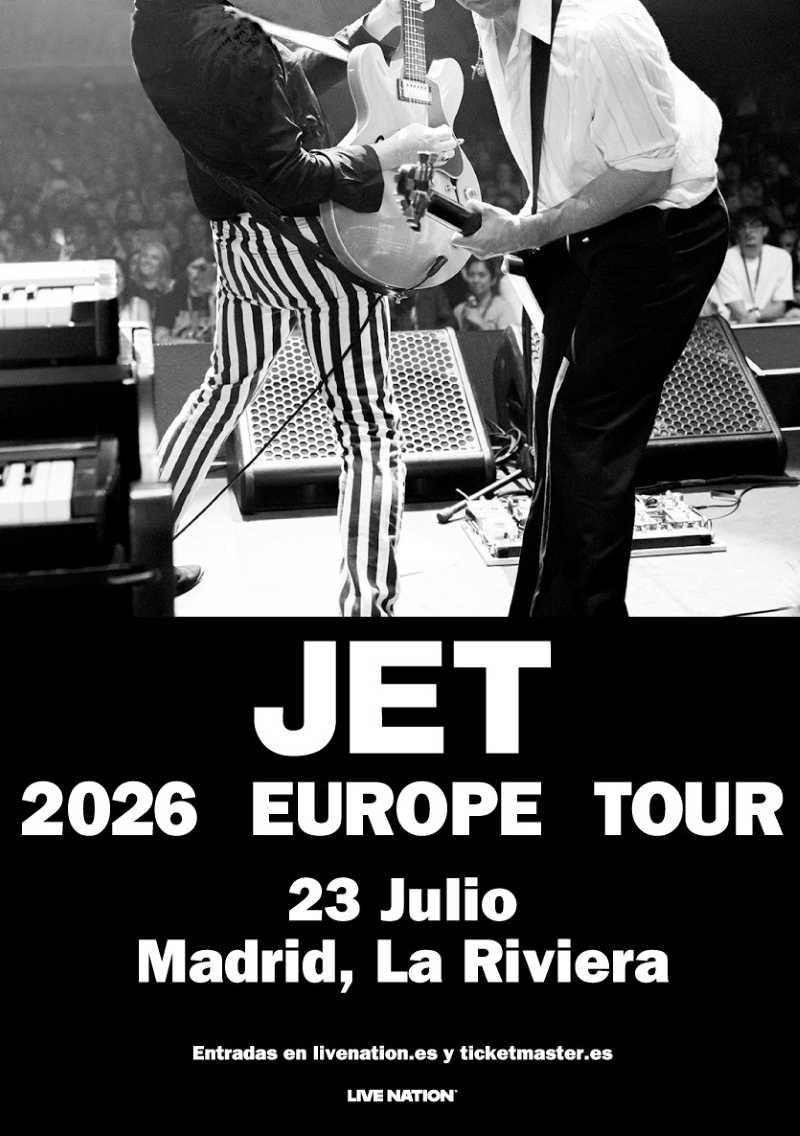 Jet en Sala La Riviera de (Madrid) el próximo 23 de julio