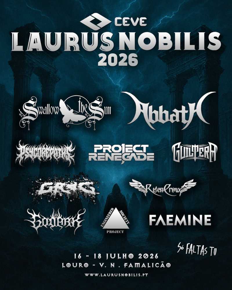 Cartel del Laurus Nobilis Music Fest de Famalicão en Portugal