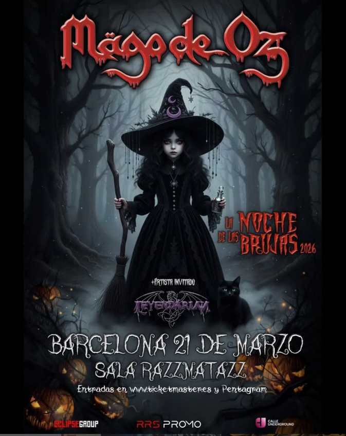 Mägo de Oz en concierto en Barcelona el 21 de marzo