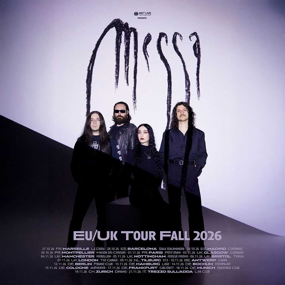 Fechas de la gira europea y por el Reino Unido de Messa