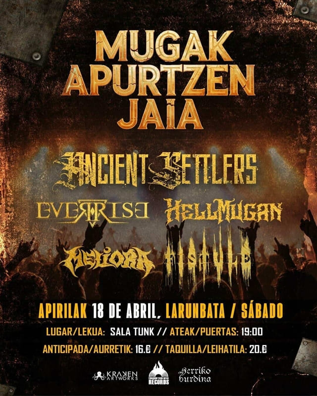Detalles del festival vasco Mugak Apurtzen Jaia que se celebrará a mitad de abril
