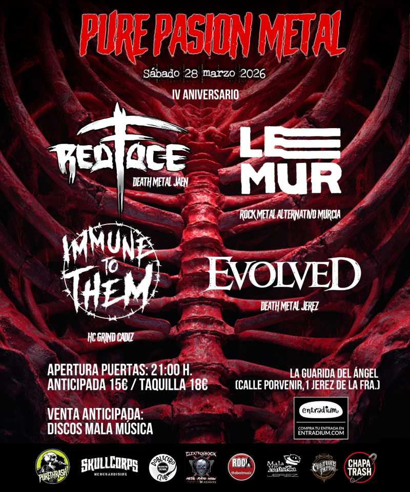 El 28 de marzo el Pure Pasion Metal 2026 en Jerez de la Frontera (Cádiz)