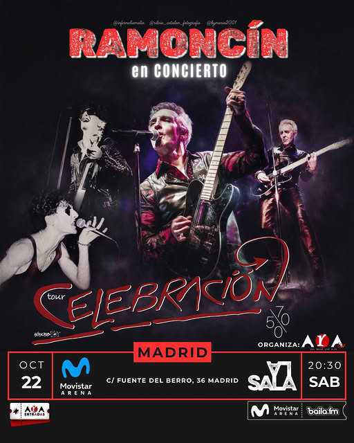 Concierto de Ramoncín en Madrid con su gira “Celebración 50/70”