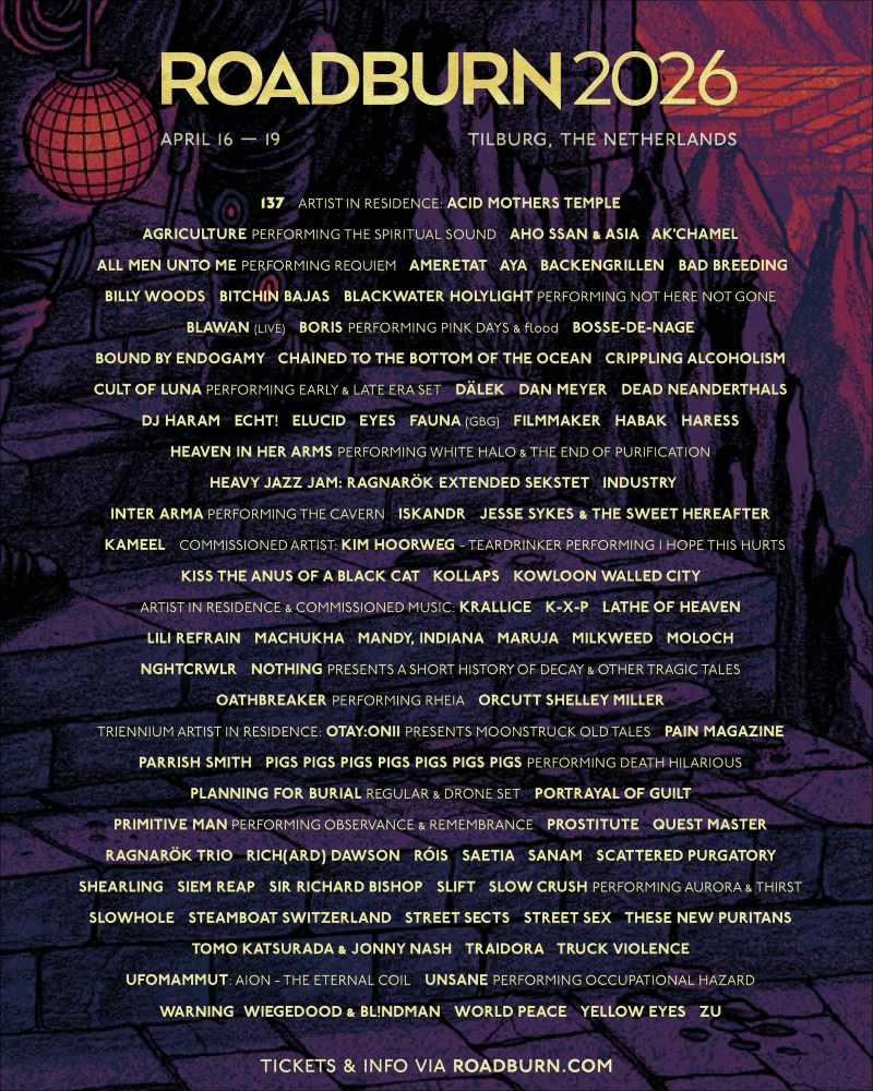 Siguen los anuncios en el Roadburn Festival 2026