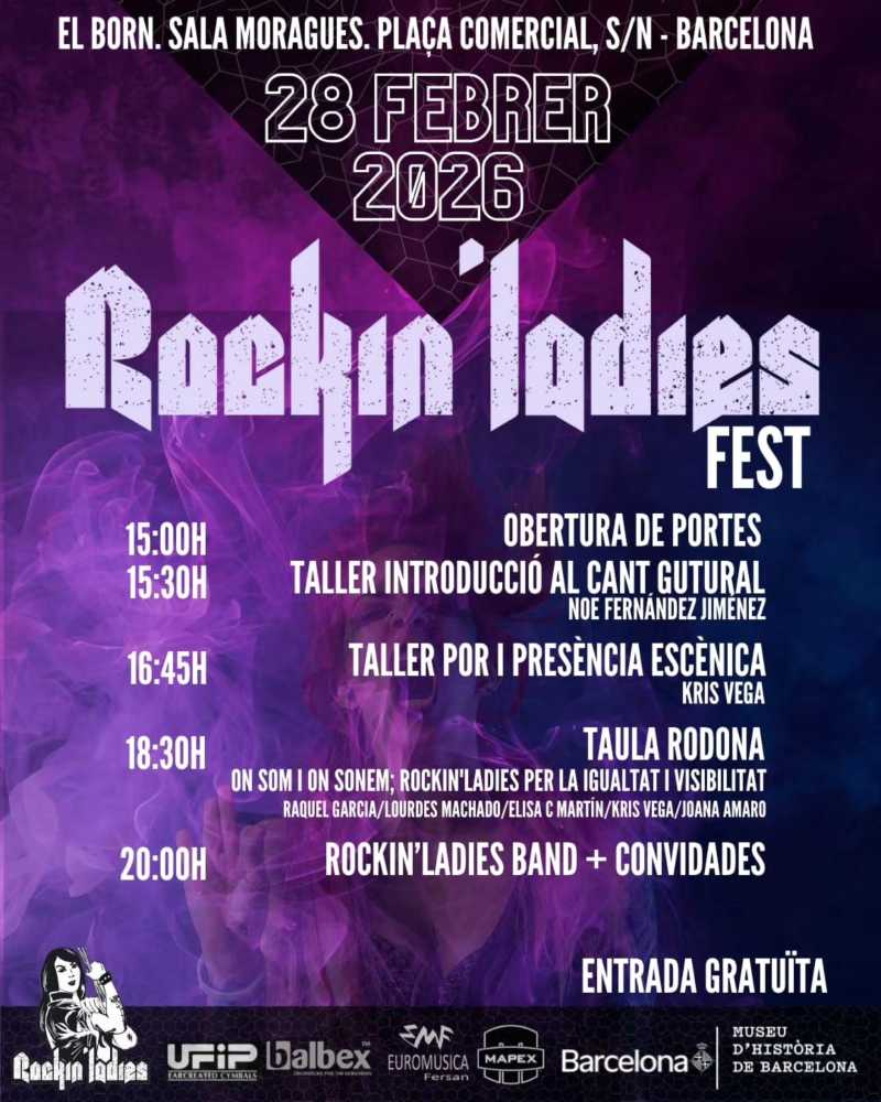 Rockin’ Ladies en Barcelona: una jornada para alzar la voz de las mujeres en el rock