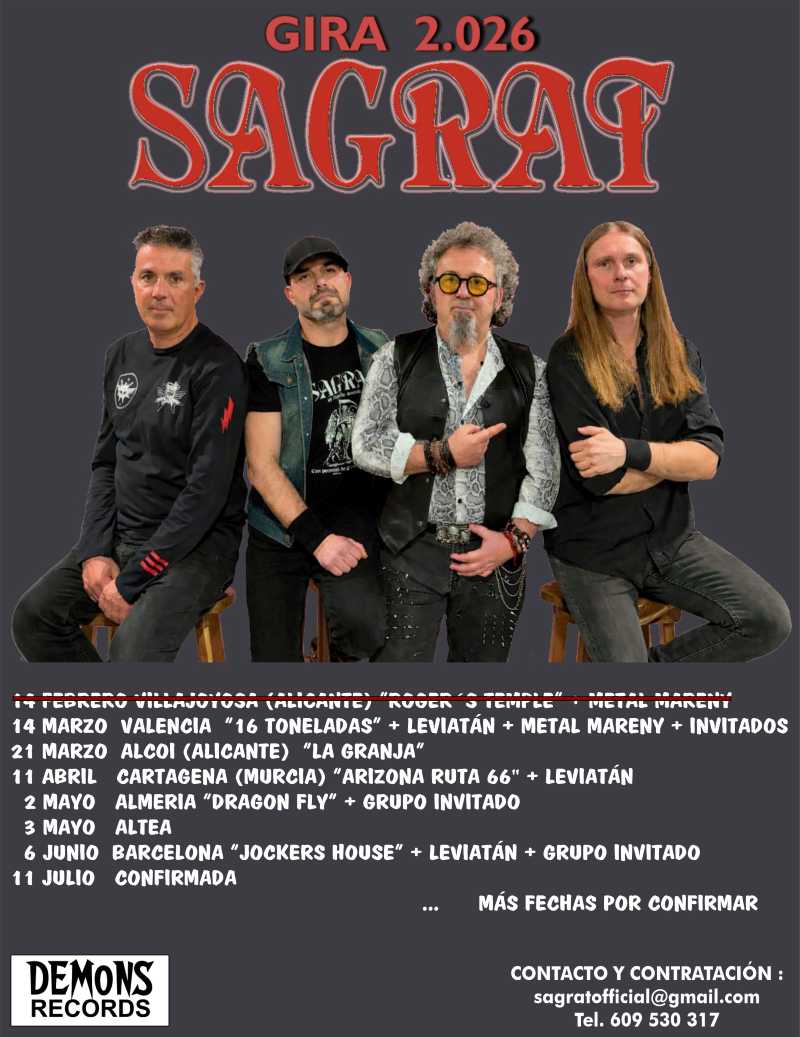 Sagrat presenta su gira y a su nuevo guitarrista
