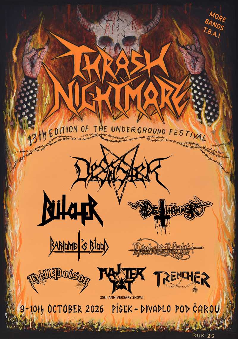 Nueva edición del Thrash Nightmare Fest XIII, festival de Thrash de la República Checa