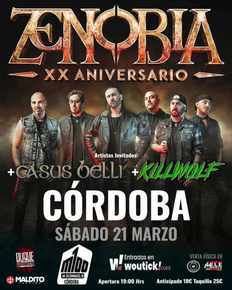 El sábado 21 de marzo Zenobía en Córdoba