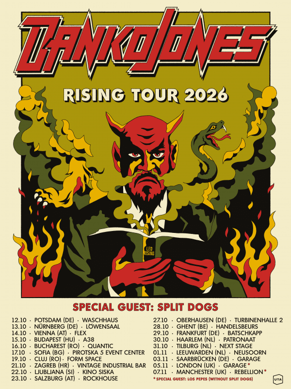 Nuevo video y Fechas del tour europeo de Danko Jones