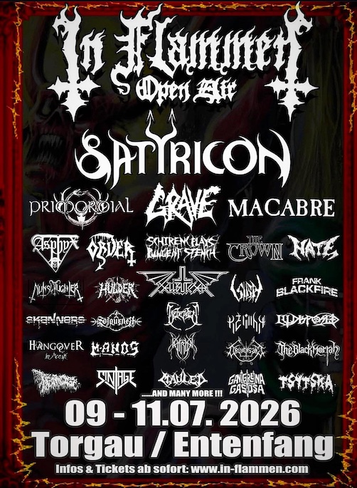 Bandas confirmadas en el In Flammen Open Air 2026