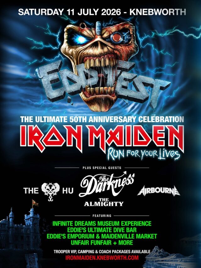 Iron Maiden ha anunciado los detalles de «Eddfest», un evento que celebra el 50.º aniversario de la banda