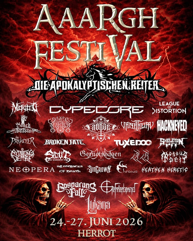 Detalles y cartel completo de la nueva edición del Aaargh Festival en 2026