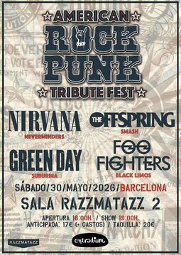 La gira American Rock Punk en Barcelona el 30 de mayo