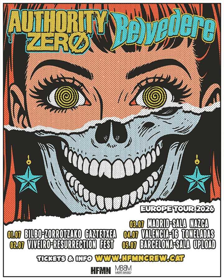 Gira conjunta para julio de Authority Zero y Belvedere
