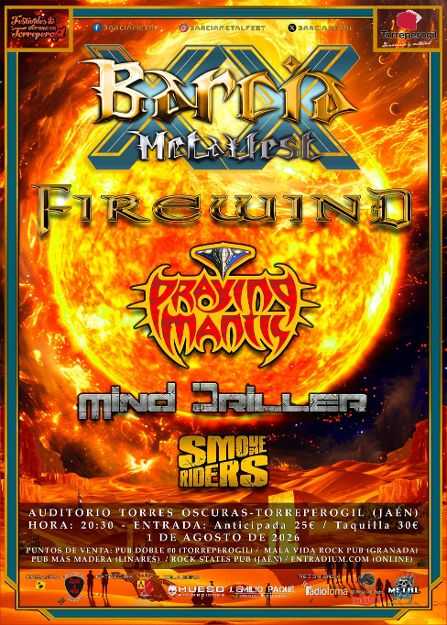 Conocemos el cartel del Barcia Metal Fest 2026 de Jaén