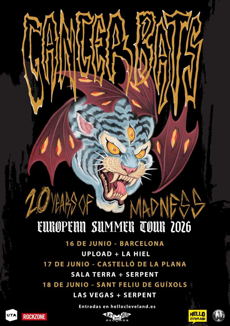Fechas de la gira de Cancer Bats el próximo mes de junio