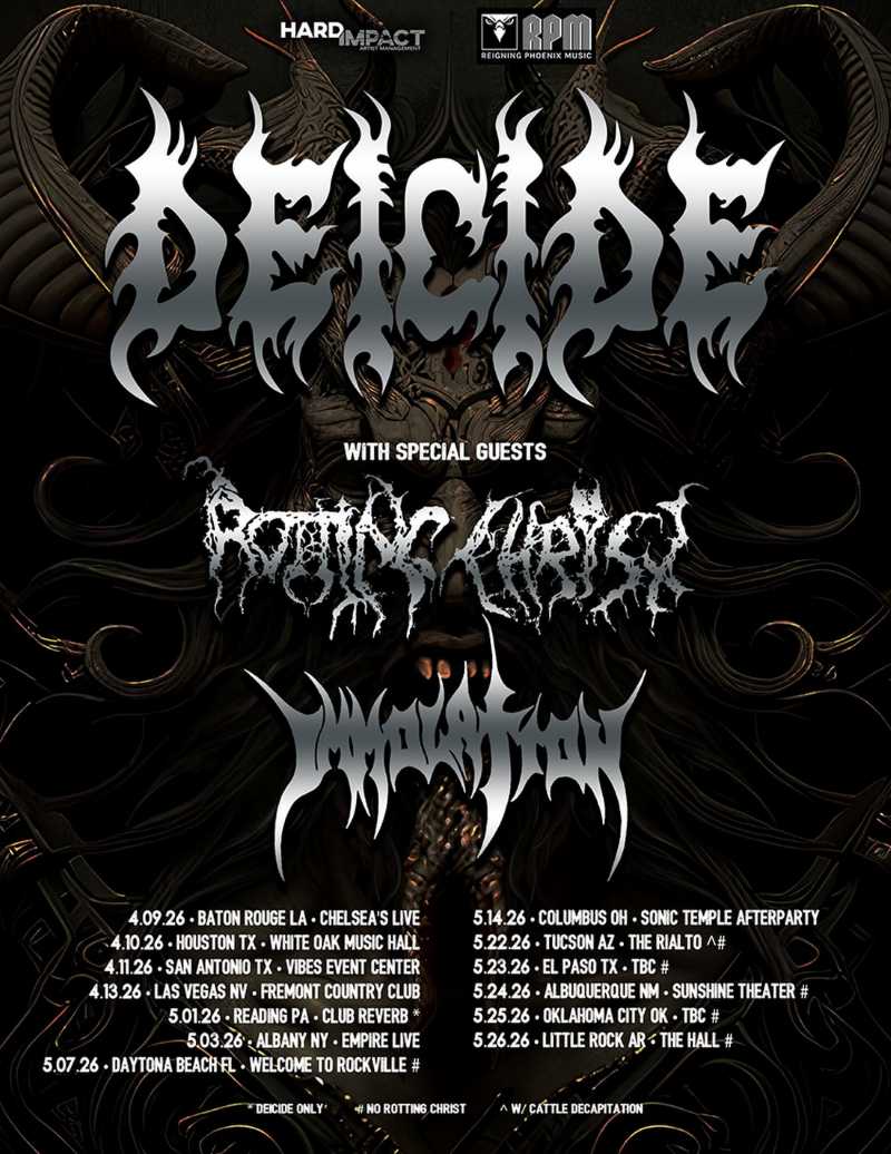 Fechas de la gira norteamericana de Deicide
