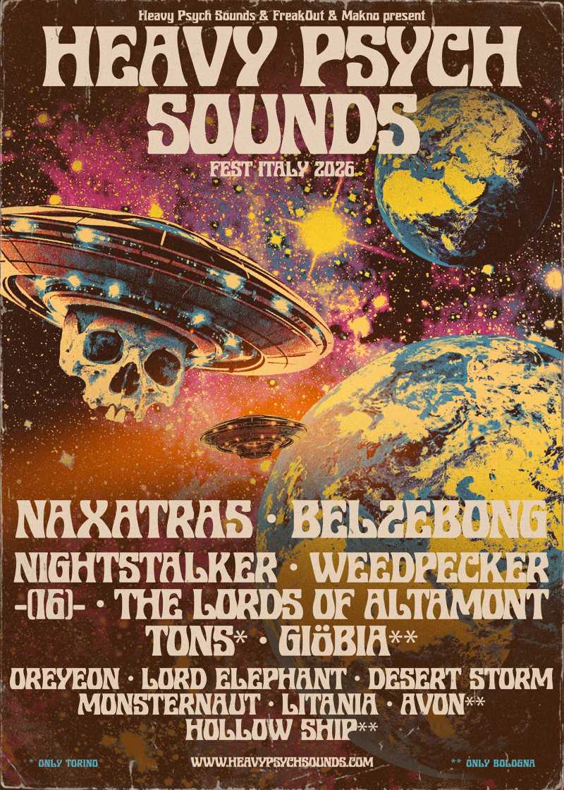 Completa la propuesta del Heavy Psych Sounds Fest Italy 2026 en Bolonia y Turín
