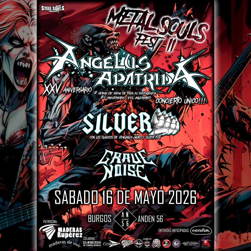 El 16 de mayo el Metal Souls Fest II en Burgos con Angelus Apatrida
