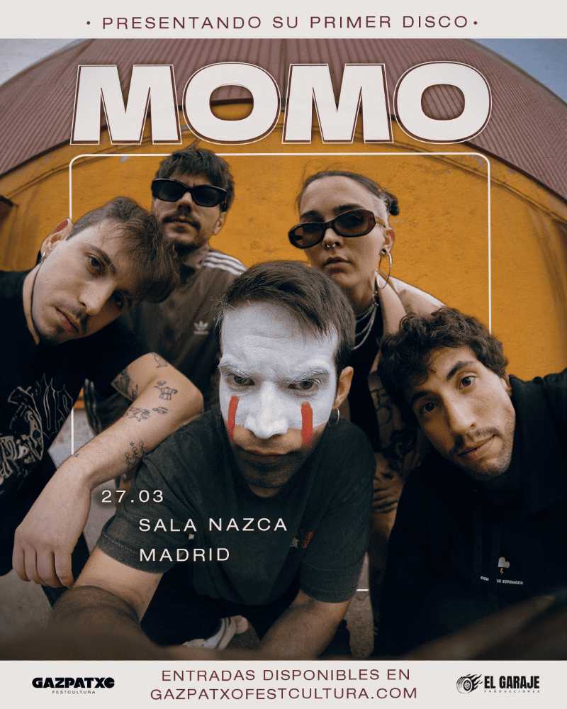 Momo se presenta en Madrid el 27 de marzo