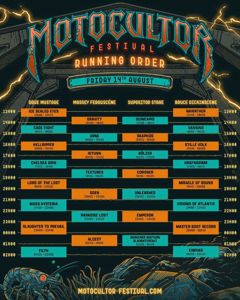 Motocultor Festival 2026 - Viernes 14 de agosto Motocultor Festival 2026 - Viernes 14 de agosto