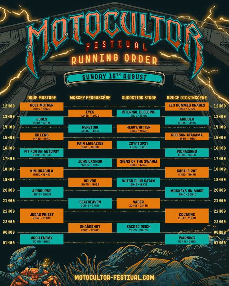 Motocultor Festival 2026 - Domingo 16 de agosto Motocultor Festival 2026 - Domingo 16 de agosto