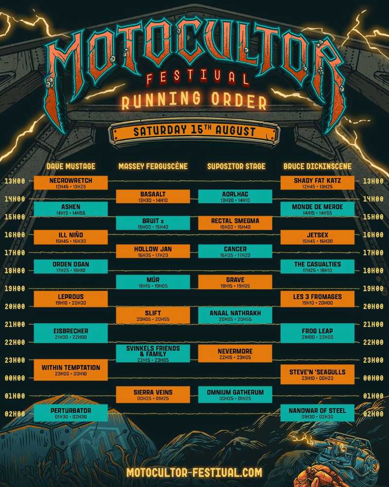 Motocultor Festival 2026 - Sábado 15 de agosto Motocultor Festival 2026 - Sábado 15 de agosto